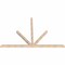 Ekena Millwork Saratoga Smooth Timber Gable Bracket, Douglas Fir, 108"W x 72"H x 3 1/2"D x 3 1/2"F, 16/12 Pitch GBW108X72X0404SAR00SDF - alternate 5